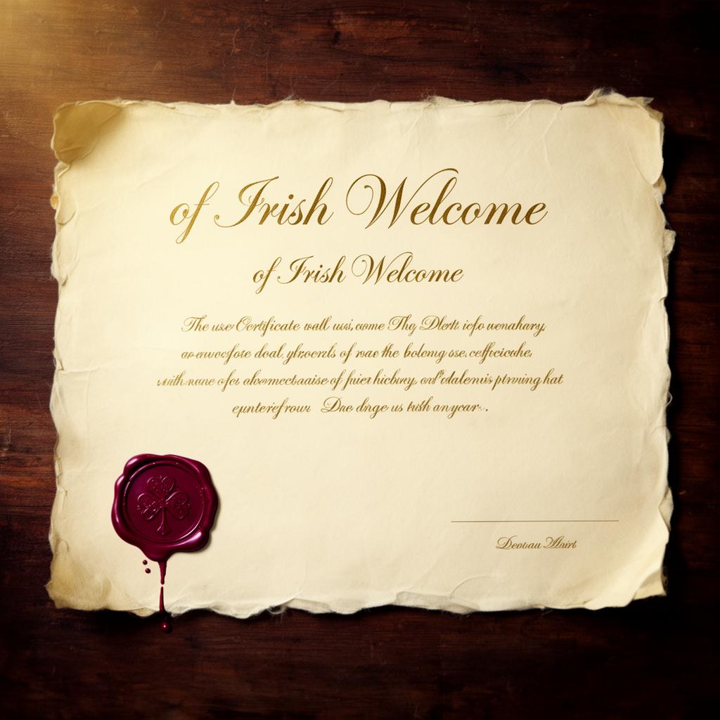 A cream parchment certificate with a deep red wax seal