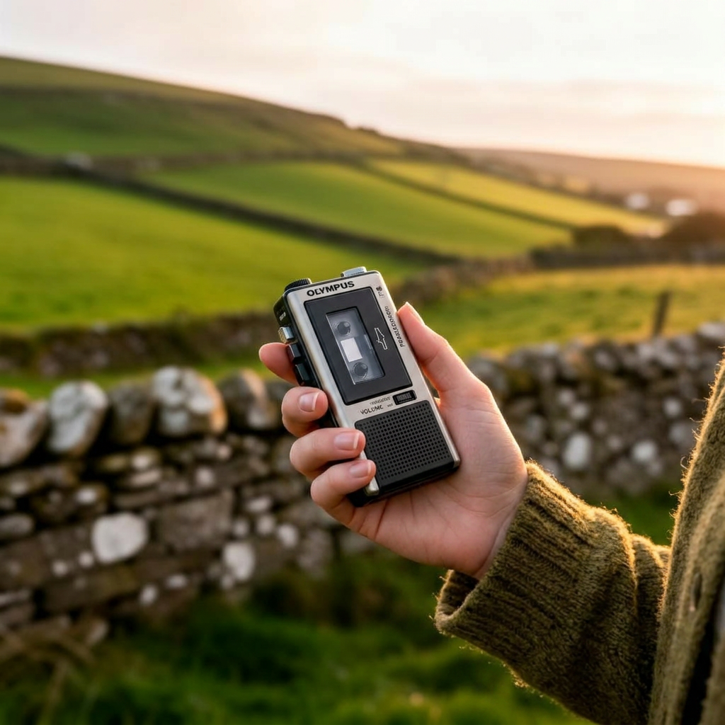 A personal voice message recorded in the Irish countryside
