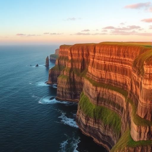 Cliffs of Moher at golden hour